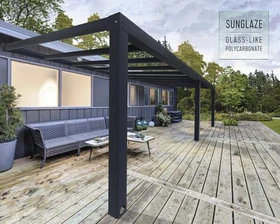 Palram Canopia Stockholm Terrassenüberdachung 732x342cm anthrazit
