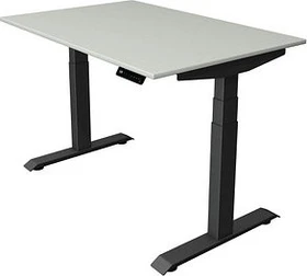 Kerkmann Move 4 elektrisch höhenverstellbarer Sitz-Steh-Schreibtisch 120x80cm lichtgrau/anthrazit