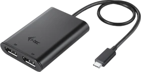 i-tec USB-C Dual 4K/60Hz (single 8K/30Hz) DP Video Adapter, USB-C 3.0 [Stecker] (C31DUAL4K60DP)
