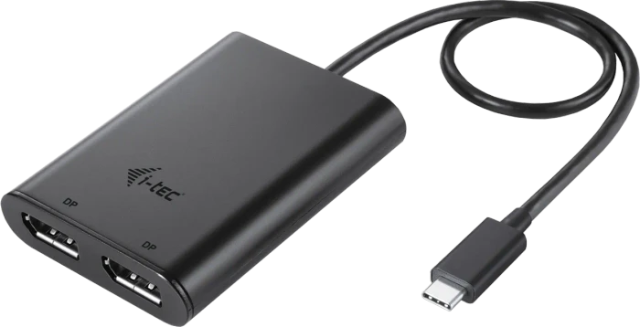 i-tec USB-C Dual 4K/60Hz (single 8K/30Hz) DP Video Adapter, USB-C 3.0 [Stecker]