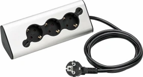 WMF Ambient Multi-Stecker Pro Edelstahl matt, 3-fach, 1.8m, edelstahl matt