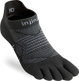 Injinji Run Lightweight No-Show Laufsocken noir