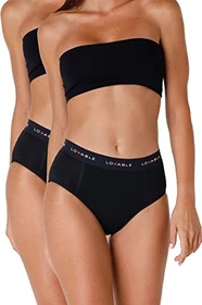 Lovable High Waist stark schwarz, 2 Stück (verschiedene Größen)