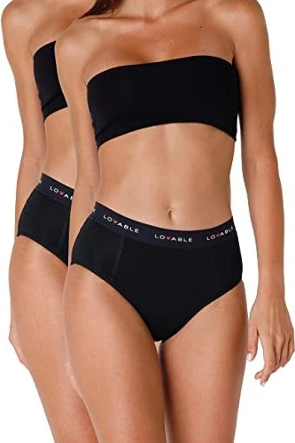 Lovable High Waist stark schwarz, 2 Stück (verschiedene Größen)