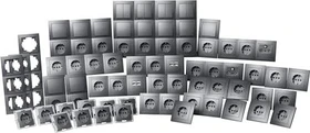 McPower Schalter und Steckdosen Set McPower Flair "Megaset" 100-teilig, anthrazit