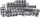 McPower Schalter und Steckdosen Set McPower Flair "Megaset" 100-teilig, anthrazit (1535281)