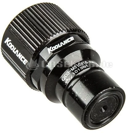 Koolance QD3 No-Spill Schnellverschluss gerade male 16/10mm schwarz