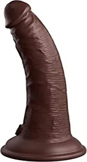 Pipedream King Cock 7" Vibrating + Dual Density Cock dark