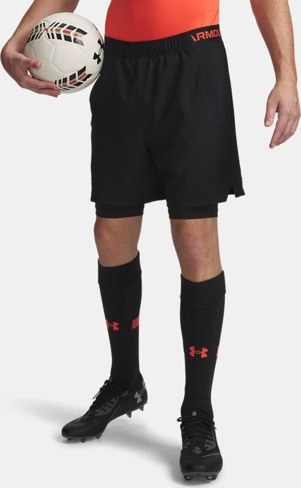 Under Armour Vanish Woven 2-in-1 Hose kurz ultimate black/venom red (Herren)