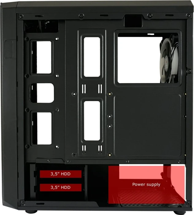 LC-Power Gaming 703B Quad Luxx, Glasfenster