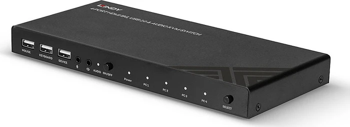 Lindy USB 2.0, HDMI 4K@60Hz, 4-fach KVM-Switch