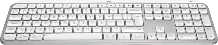 Logitech MX Master 4 Combo for Mac, White Silver, hellgrau, Logi Bolt, USB/Bluetooth, DE