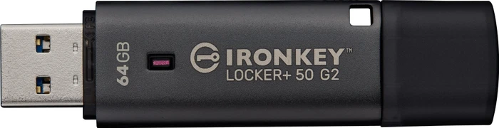 Kingston IronKey Locker+ 50 G2 64GB, USB-A, USB 3.2 Gen 1×1