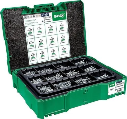 Spax WIROX T-STAR plus Systainer T-Loc Schrauben-Sortiment inkl. Systainer, 1380 Stück