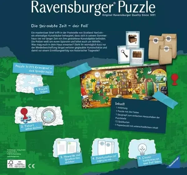 Ravensburger Puzzle X Crime Kids Die geraubte Zeit