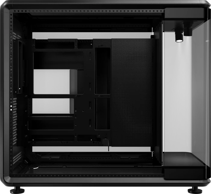 Cooler Master MasterFrame 360 Panorama, schwarz, Glasfenster