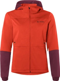 Vaude Qimsa Hooded Softshell Fahrradjacke glowing red (Damen)