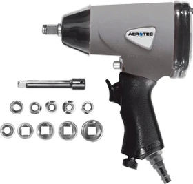 Aerotec 1/2" ST Druckluft-Schlagschrauber inkl. Koffer + Zubehör