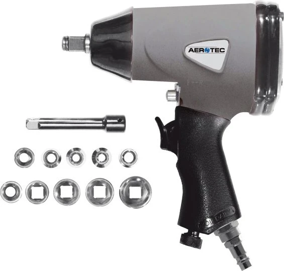 Aerotec 1/2" ST Druckluft-Schlagschrauber inkl. Koffer + Zubehör