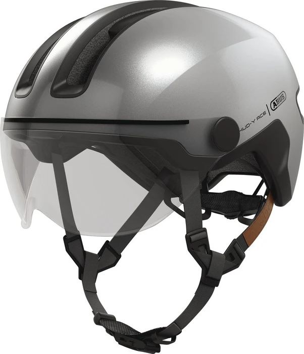 ABUS HUD-Y ACE Helm gleam silver