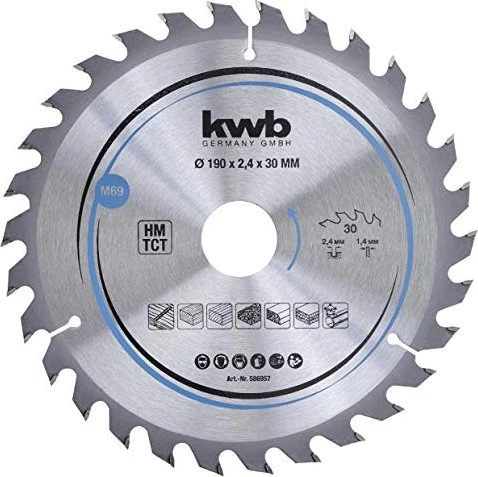 kwb M69 HM Kreissägeblatt 30Z, 190x1.4x30mm, 1 Stück