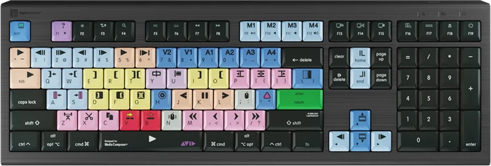 LogicKeyboard Astra 2 Avid Media Composer Mac, USB, DE