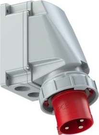 PCE CEE-Wandgerätestecker 63A 3p 9h IP67 POWER TWIST
