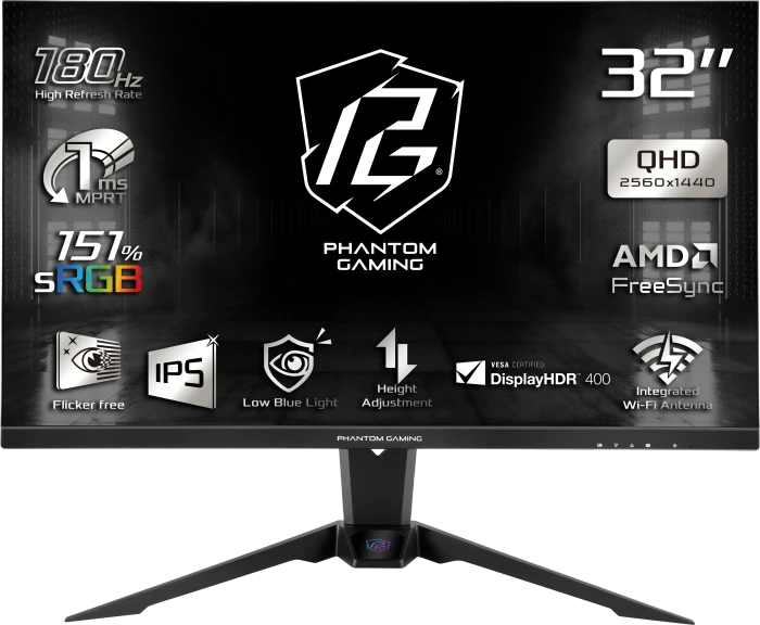 ASRock Phantom Gaming PG32QFT, 32"