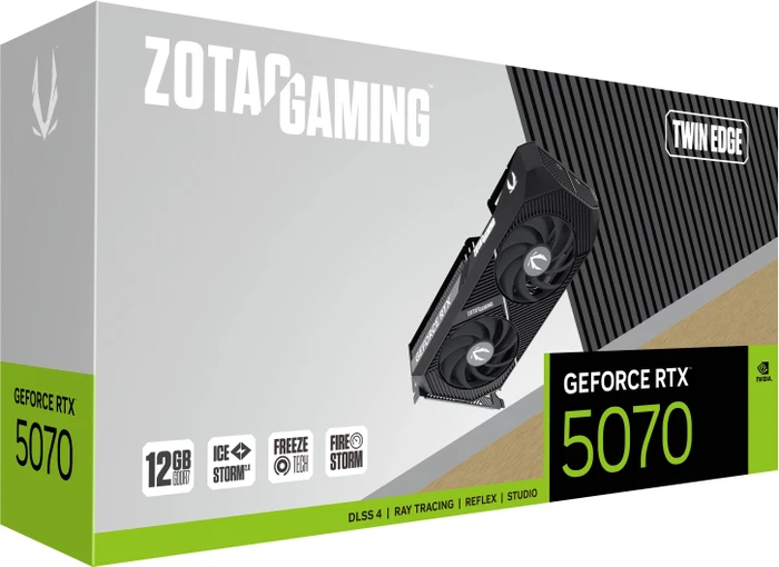 Zotac Gaming GeForce RTX 5070 Twin Edge, 12GB GDDR7, HDMI, 3x DP