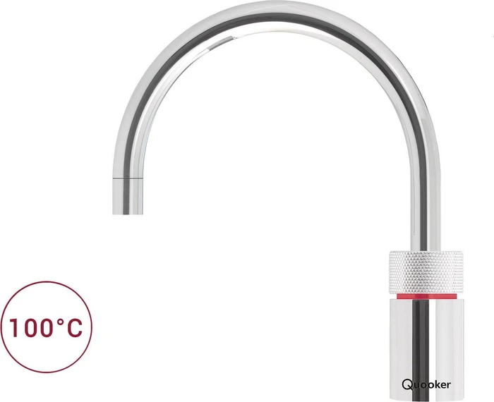 Quooker Nordic Round single tap Combi+ verchromt glänzend