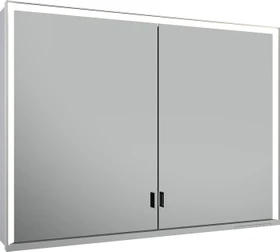 Keuco Royal Lumos Spiegelschrank für Wandvorbau, 2 lange Türen, 100x73.5cm