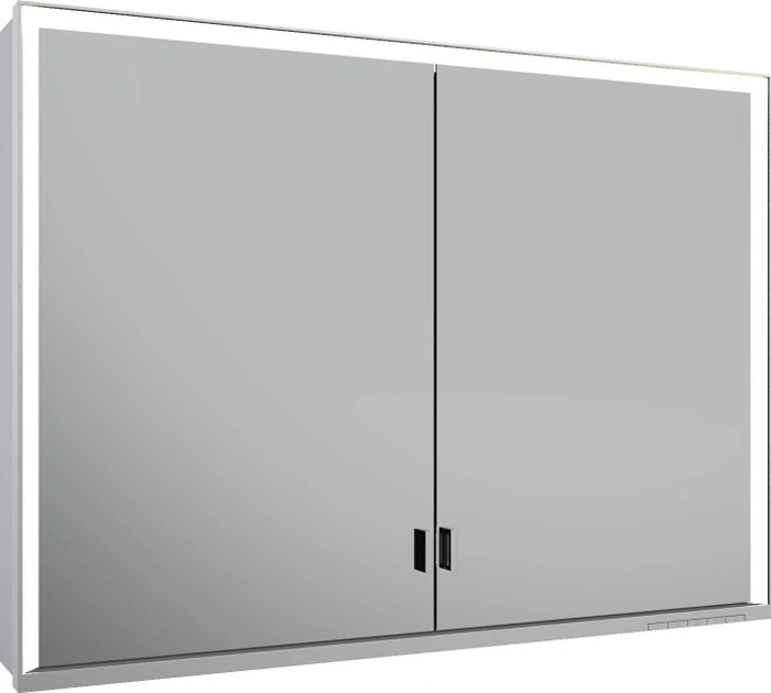 Keuco Royal Lumos Spiegelschrank für Wandvorbau, 2 lange Türen, 100x73.5cm