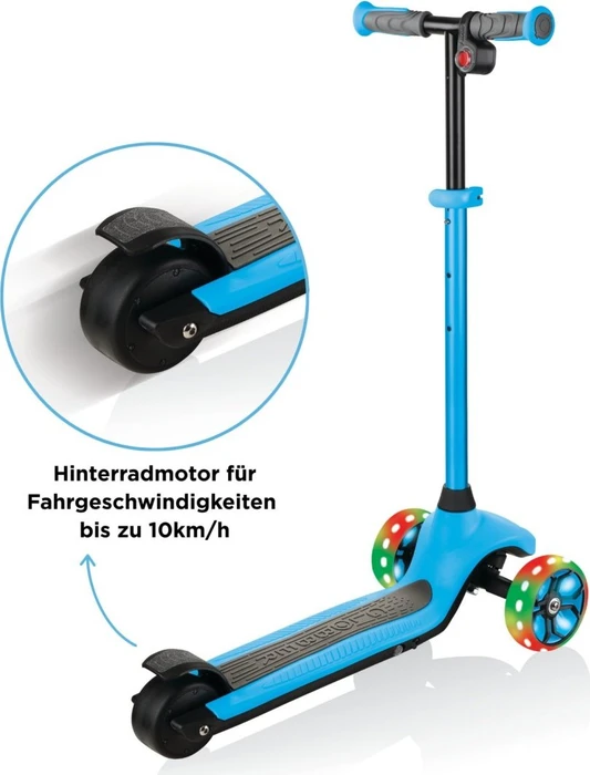 Globber E-Motion 4 Plus Elektro-Roller sky blue 10km/h