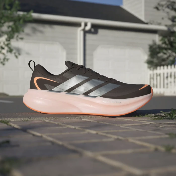 adidas Supernova Glide core black/iron metallic/lucid orange (Herren)