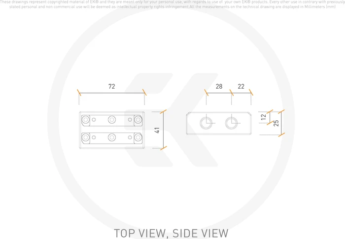 EK Water Blocks Quantum Line EK-Quantum Scalar² DirectLink Terminal, Acryl
