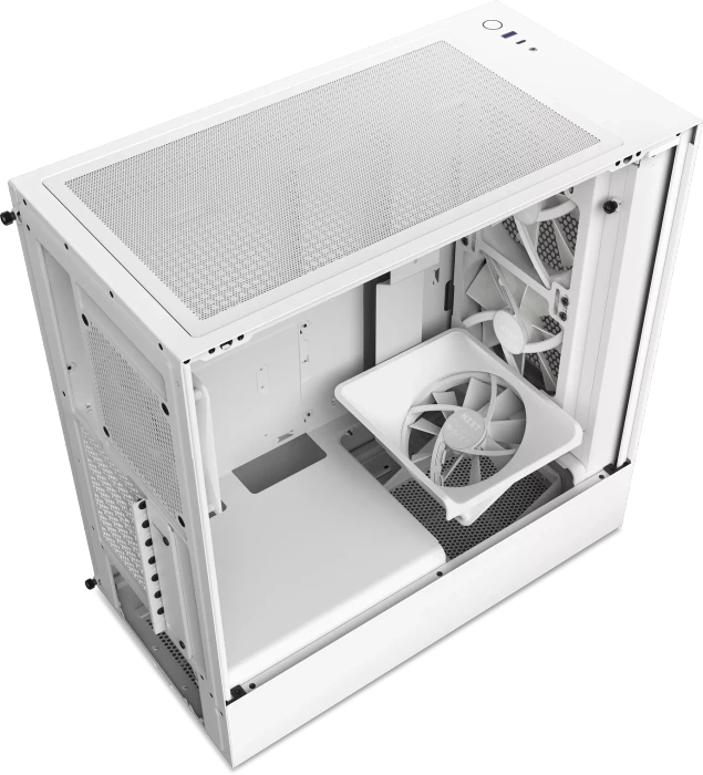 NZXT H5 Flow RGB, weiß, Glasfenster