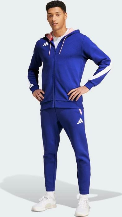 adidas Team Frankreich Trainingshose lang semi lucid blue (Herren)