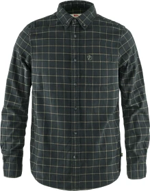 Fjällräven Övik Flannel Hemd langarm dark grey (Herren)