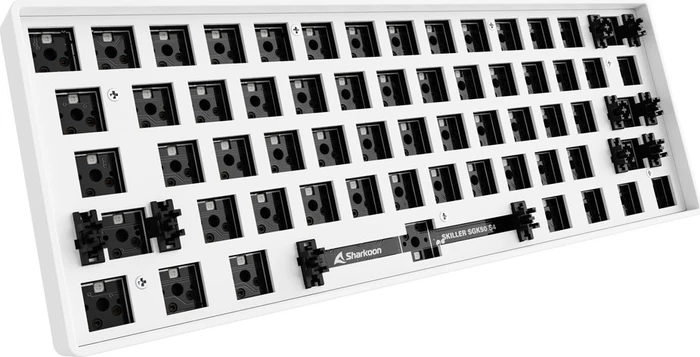 Sharkoon Skiller SGK50 S4 Barebone Gaming Tastatur, weiß, ANSI