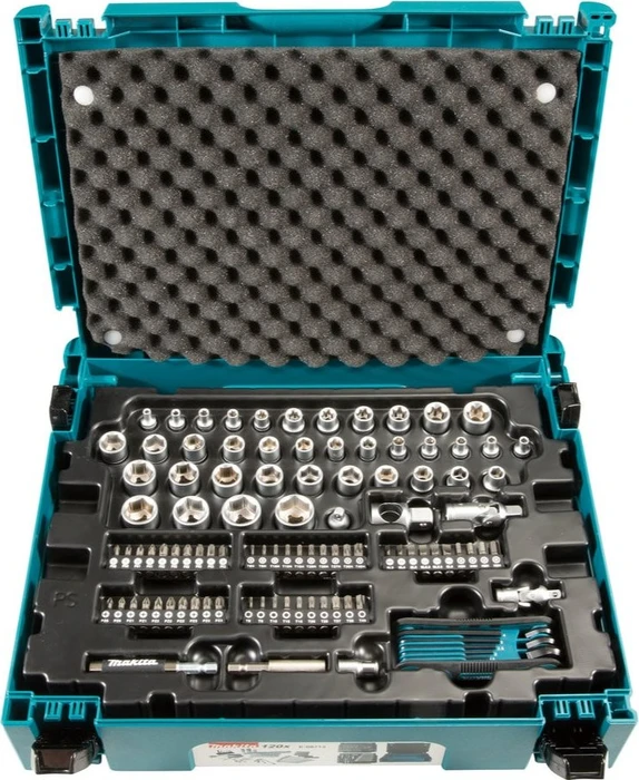 Makita Handwerkzeugset inkl. MAKPAC, 120-tlg.