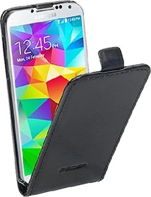 Pedea Flip Cover Echtleder für Samsung Galaxy S5 schwarz
