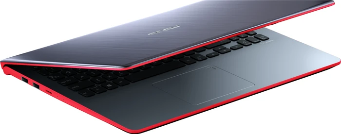 ASUS VivoBook S15 S530UF-BQ818T, Star Grey-Red, Core i5-8250U, 8GB RAM, 256GB SSD, GeForce MX130, DE