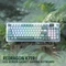 Redragon Galatin Pro K719 Wireless, Jade Cloud, LEDs RGB, Outemu Red, USB/Bluetooth, US Vorschaubild