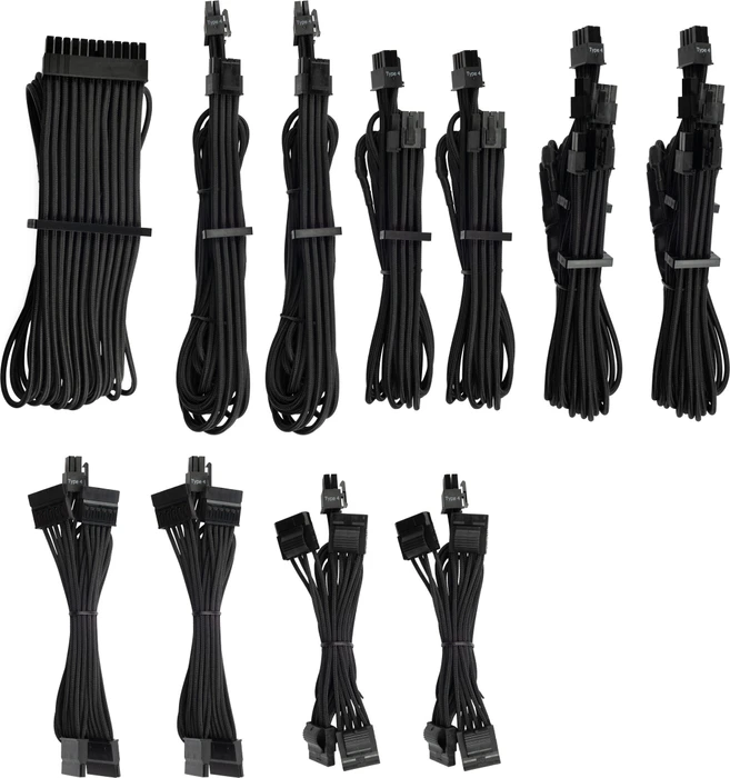 Corsair PSU Cable Kit Type 4 - Pro Kit - Gen4, schwarz