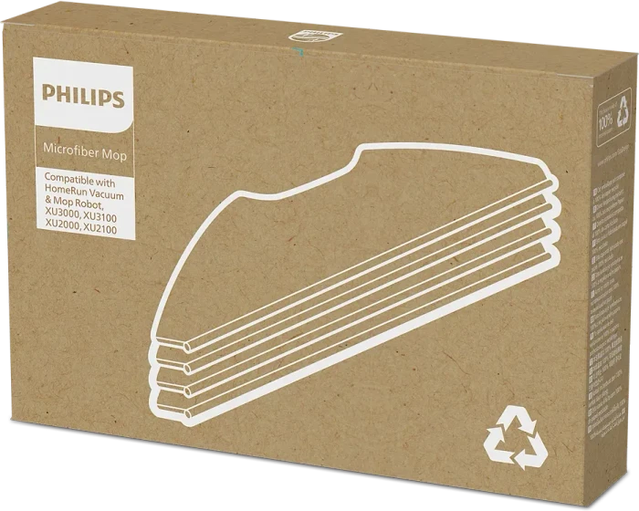 Philips XV1430/00 Wischpads für HomeRun 2000/3000 Series, 4 Stück