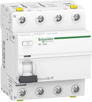 Schneider Electric Fehlerstrom-Schutzschalter iID 4P 63A 300mA Typ A