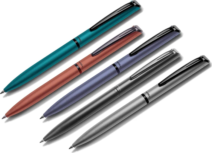 Pentel EnerGel HighClass BL2507 0.7mm/0.35mm Gelroller grau matt, Geschenkbox