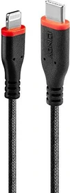 Lindy 0.5m robustes USB Typ C an Lightning Kabel schwarz