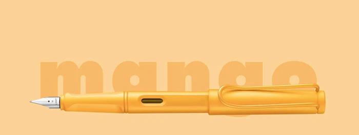 Lamy safari candy mango, rechte Hand, extra fein