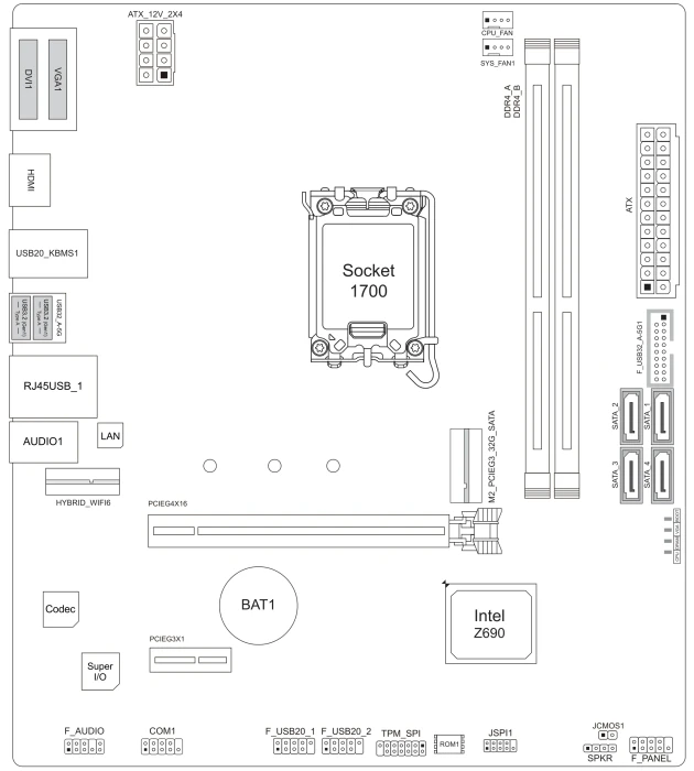 Biostar Z690MX2-E D4 (Intel 1700)
